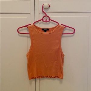 Halter cropped tank